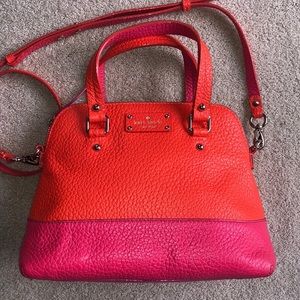 Kate Spade Grove Court Maise Neon Leather Handbag